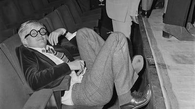 The artist, wearing his trademark round glasses, in 1971. Getty Images