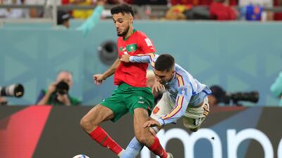 Noussair Mazraoui, 7 – After losing a few early battles, Mazraoui went box to box with great challenges and a nice effort that tested the keeper in the first half. EPA