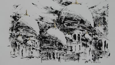 Mike Arnold's ''Awe'' From Art of Architecture to the Architecture of Art (Courtesy: Mike Arnold and Showcase Gallery)