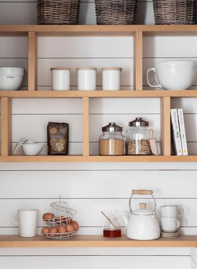 Keep the things you use most often at eye level. Courtesy www.gardentrading.co.uk