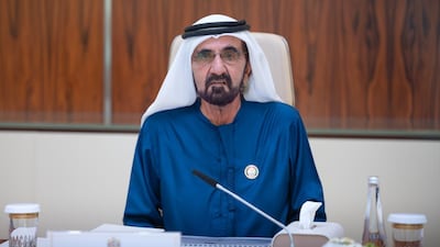 Sheikh Mohammed bin Rashid, Vice President, Prime Minister and Ruler of Dubai, has hailed the leadership of President Sheikh Mohamed. Photo: UAE Presidential Court