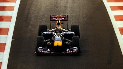 Sebastian Vettel is on pole for the championship-deciding grand prix at the Yas Marina Circuit.