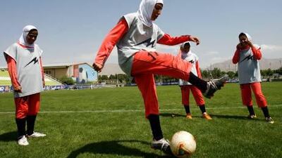 Players of Iran’s women football team were not allowed to play in a 2012 Olympic qualifier for refusing to remove their hijabs.