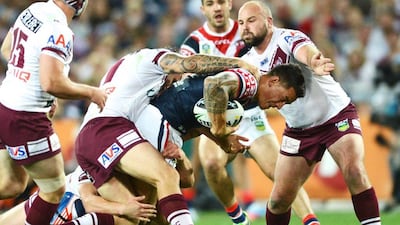 Sonny Bill Williams won the National Rugby League Grand Final with Sydney Roosters in 2013, before switching back to union. EPA