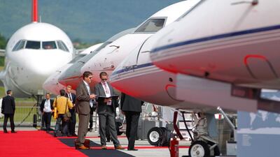 This year’s show features 56 aircraft on display and nearly 500 exhibitors. Pierre Albouy / Reuters