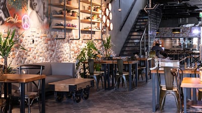 A look at other indoor seating in the food hall.