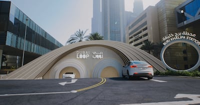 A rendering of the Dubai Loop. Initially, it is set to have four stops. Photo: Dubai Media Office