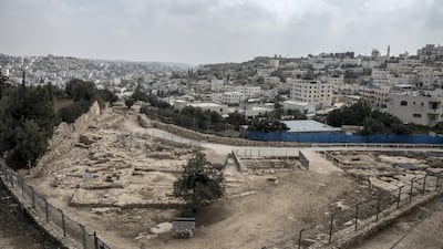 The new Israeli archaeological park in the middle of the Palestinian Tel Rumeida neighbourhood of Hebron. Heidi Levine / The National
