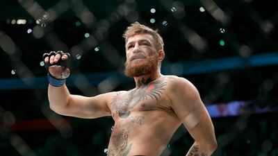 Conor McGregor took on American fan-favourite Donald ‘Cowboy’ Cerrone in Las Vegas. AP
