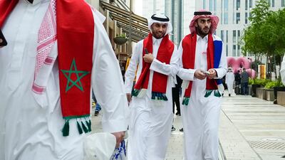 Morocco are the first Arab team to reach a World Cup quarter-final. AP Photo