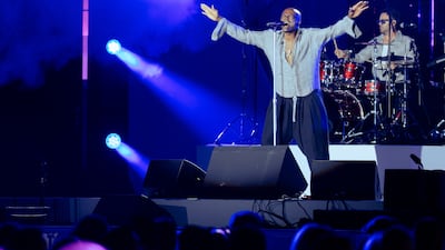 Singer Seal performed as part of the opening weekend of Saadiyat Nights. Photo: Saadiyat Nights