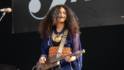 Moroccan-French band Bab L' Bluz, led by singer Yousra Mansour, will perform at the Womad festival. Photo: Salima Moumni