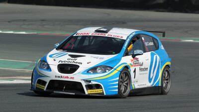Costas Papantonis in action at the Dubai Autodrome. Courtesy: Total Communications