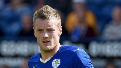 Jamie Vardy of Leicester City. Getty Images