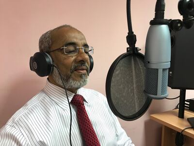 KV Shamsudheen hosts a radio show offering financial advice to listeners. Courtesy KV Shamsudheen