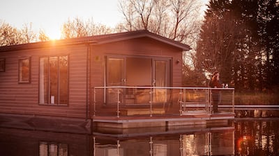 Aquavista's floating lodges are located within a gated community in Nottinghamshire. Photo: Aquavista
