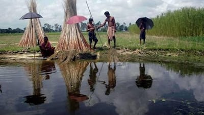 Villagers from the Dahagram enclave near the India-Bangladesh border. A victim of absurd map drawing during the 1947 partition of the Indian subcontinent, the enclave has been all but abandoned by both nations.