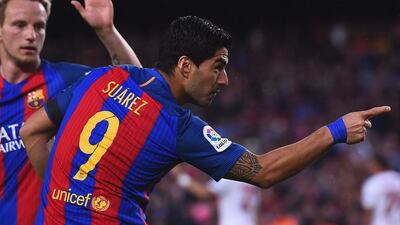 Luis Suarez is enjoying another successful season at Barcelona. Josep Lago / AFP