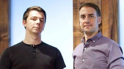 Scott Price, left, and Nick Alvis are leaving Table 9 to pursue other ventures. Razan Alzayani / The National