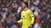 SUNDERLAND, ENGLAND - MAY 09: Manchester United goalkeeper Senne Lammens reacts during the Premier League match between Sunderland and Manchester United at Stadium of Light on May 09, 2026 in Sunderland, England. (Photo by Stu Forster / Getty Images)