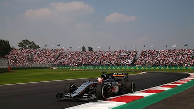 Nico Hulkenberg of Germany and Force India drives during the Formula One Grand Prix of Mexico at Autodromo Hermanos Rodriguez on November 1, 2015 in Mexico City, Mexico. Mark Thompson/Getty Images/AFP