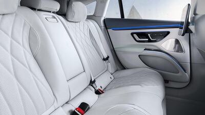 The interior is futuristic, to say the least.