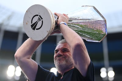 Ange Postecoglou was sacked by Tottenham just over two weeks after lifting the Europa League. Getty Images