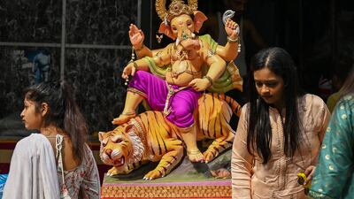 Worshippers traditionally install a clay Ganesha idol in their homes, while the elephant-headed God is also displayed in many public places. AFP