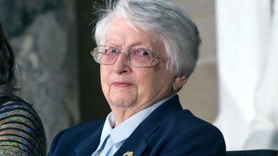 Air Force Brig Gen Wilma L Vaught was the first woman to deploy with an Air Force bomber unit and the first to reach the rank of brigadier general from the comptroller field. AP