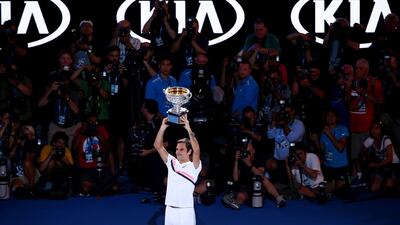 Federer's sixth Australian Open came when he beat Marin Cilic of Croatia in 2018. Getty