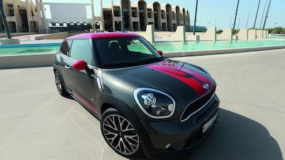 The four-wheel drive of Mini JCW Paceman helps to limit torque steer coming from the 2.0L, turbocharched engine. Ravindranath K / The National