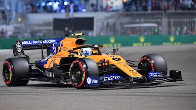 McLaren's Lando Norris at the Yas Marina Circuit in Abu Dhabi. AFP