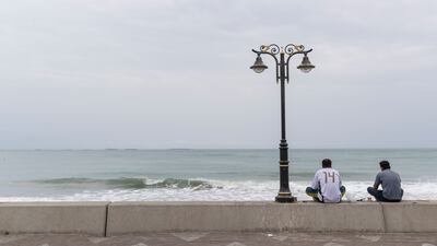 Fujairah Police have told the public to refrain from swimming due to dangerous conditions caused by the storm. Antonie Robertson / The National