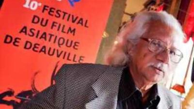 The Indian writer-director Adoor Gopalakrishnan presents his movie Four Women at the 10th Asian Film Festival in Deauville, France.