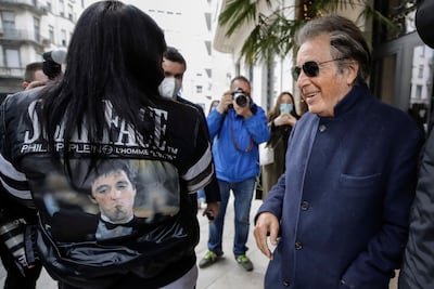Al Pacino, who plays Aldo Gucci in Ridley Scott's 'House of Gucci'. AFP