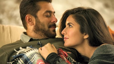 Salman Khan and Katrina Kaif in the song "Dil Diyan Gallan" for the movie Tiger Zinda Hai. Courtesy Yash Raj Films