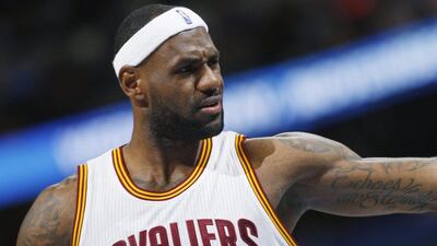 LeBron James and the Cleveland Cavaliers are off to a 3-3 start in the NBA this season. David Zalubowski / AP