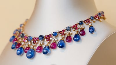 The jewellery house highlighted its mastery of coloured gemstones