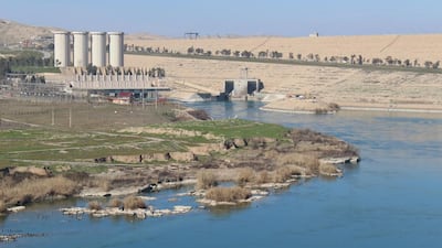 The Mosul dam was built by Saddam Hussein in 1986 in a manner than requires constant maintenance to ensure its structural integrity. Florian Neuhof / The National