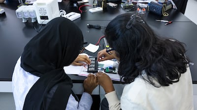 IIT Delhi Abu Dhabi is one of the world’s top engineering colleges. Victor Besa / The National