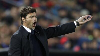 Tottenham manager Mauricio Pochettino observes his side during the Champions League Group E match. John Sibley / Reuters