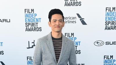 John Cho arrives at the 34th Film Independent Spirit Awards on Saturday, February 23, 2019. AP