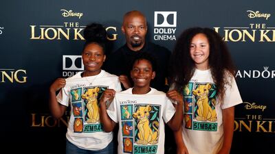 Jamie Foxx arrives for the world premiere of Disney's 'The Lion King' at the Dolby Theatre on July 9, 2019. EPA