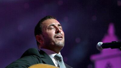 The Iraqi singer Kazem Al Saher wil headline the 2015 Sharjah World Music Festival. Nicole Hill / The National