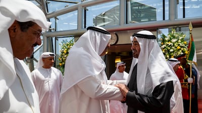 Sheikh Mohamed arrives in Kuwait, hours after Iran fired drones and missiles at the country