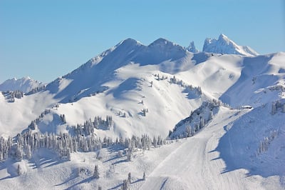 Ski slopes at Les Gets, France. JM Baud/Les Gets tourist office