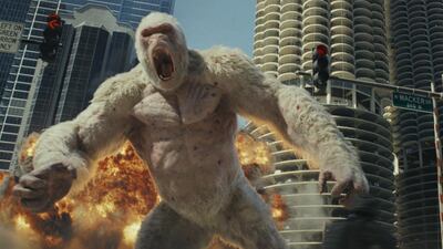 3. 'Rampage' (2018). It is widely accepted that Dwayne 'The Rock'Johnson is box-office gold - chuck his name into the mix and you're sure to end up with a hit. 'Rampage' is a good example of this. The movie is an adaptation of a popular arcade game where you control a large ape and essentially go on a 'rampage'. The film delivers on what you expect of it, and the large action scenes were worth going to the cinema for. A good experience all in all. IMDB rating: 6.1/10. Rotten Tomatoes rating 52 per cent: Courtesy Warner Bros. Pictures