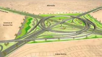 RTA opens today Arabian Ranches Interchange graphic of the interchange in Dubai.