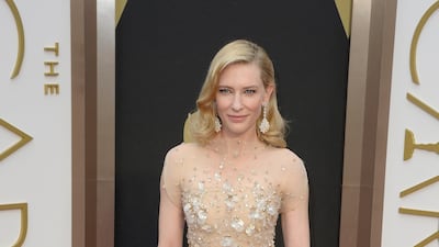 Cate Blanchett, in Armani, arrives for the 86th annual Academy Awards ceremony at the Dolby Theatre in Hollywood, California, on March 2, 2014. EPA