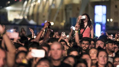 The crowd enjoys the performance. Victor Besa / The National